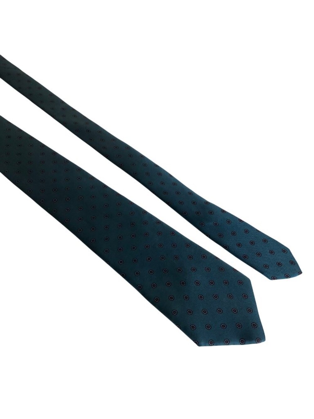 All Silk Milano Handmade Blue Patterned Mens Necktie Office Work Formal Dad Gift